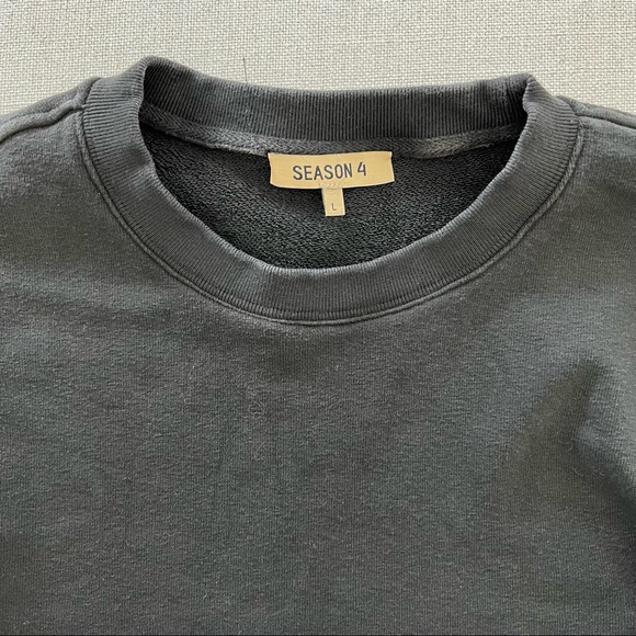 YEEZY Season 4 Calabasas Sleeve Crew Sweatshirt Size Large - Picture 3 of 7
